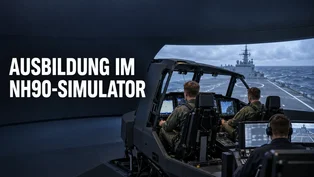 NH90-Cockpitbesatzung und Missionsoperator beim gemeinsamen Simulatortraining in Nordholz