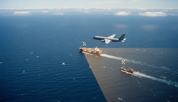 Maritimes Radar, Schiffe aus der Luft_erkennen.