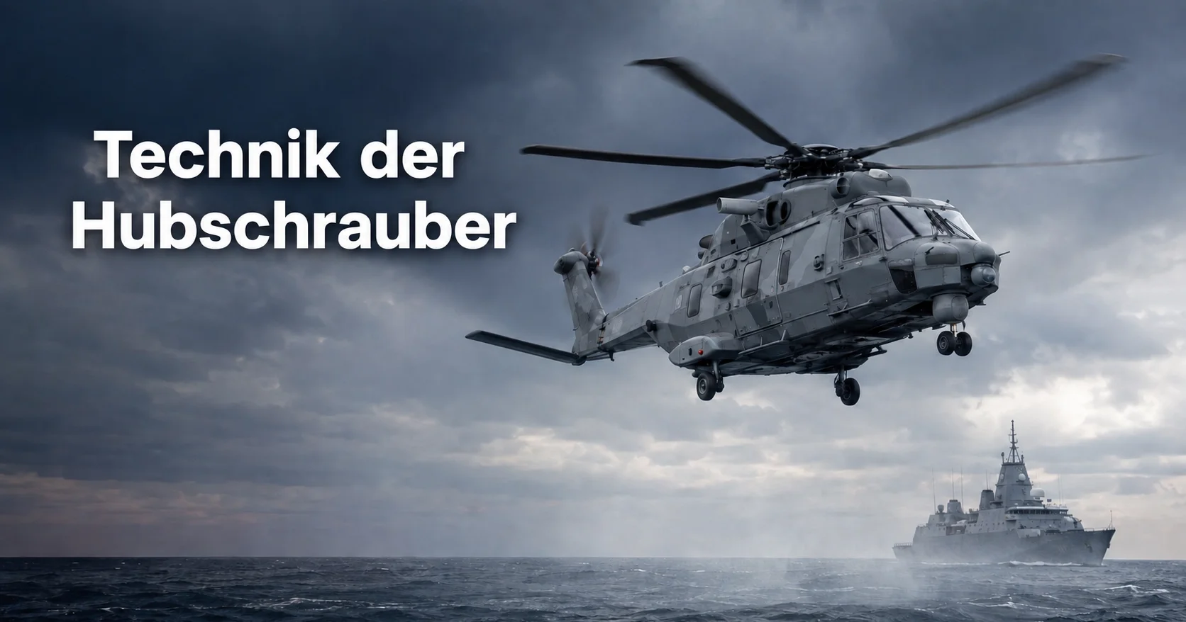 Technik moderner Marinehubschrauber